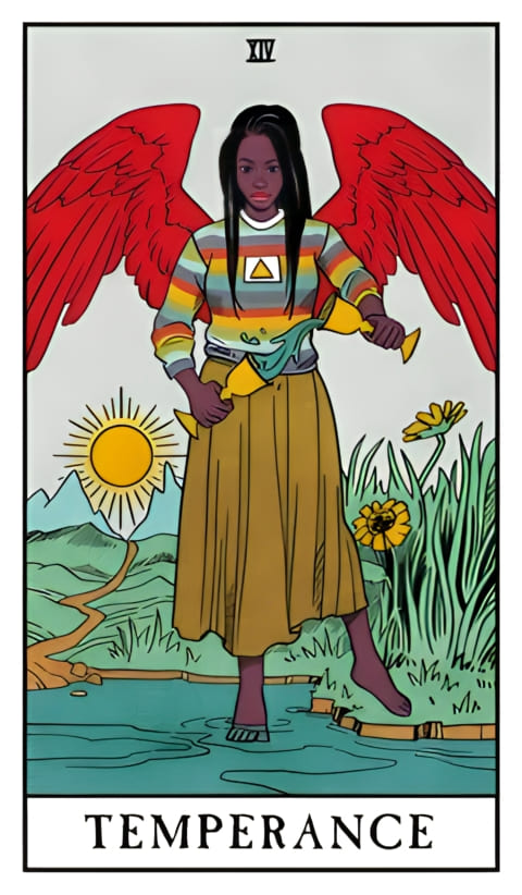 La Templanza — Tarot de la Bruja Moderna