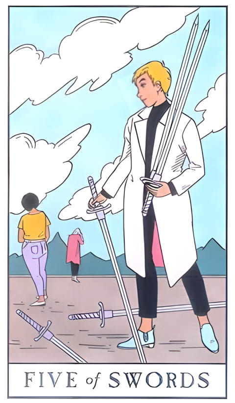 Five of Swords — Modern Witch Tarot