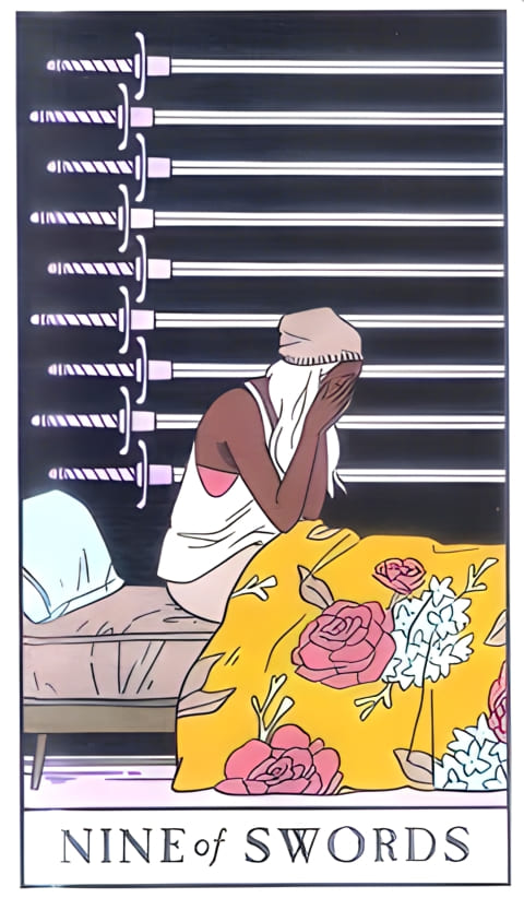 Nine of Swords — Modern Witch Tarot