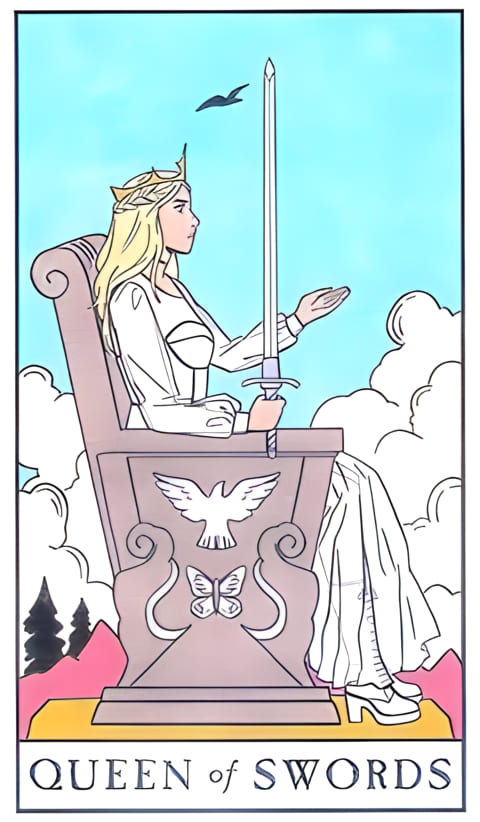 Queen of Swords — Modern Witch Tarot