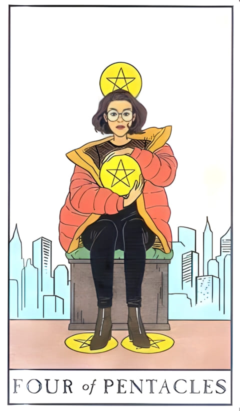 Four of Pentacles — Modern Witch Tarot