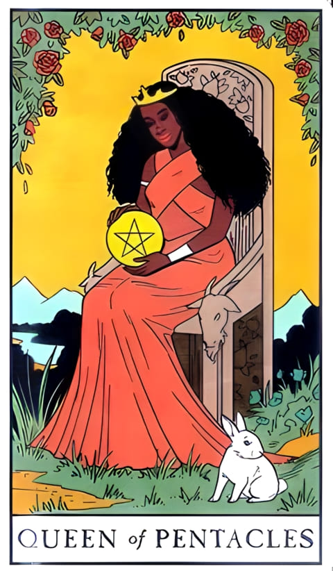 Reina de Oros — Tarot de la Bruja Moderna