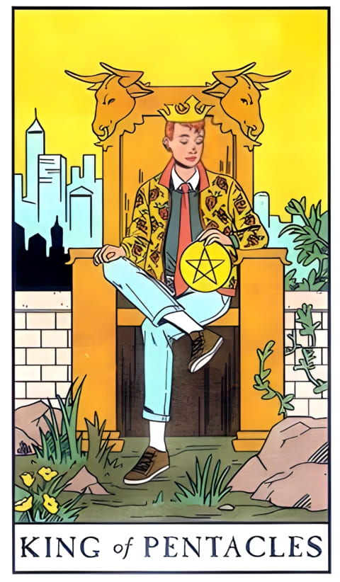 Rey de Oros — Tarot de la Bruja Moderna