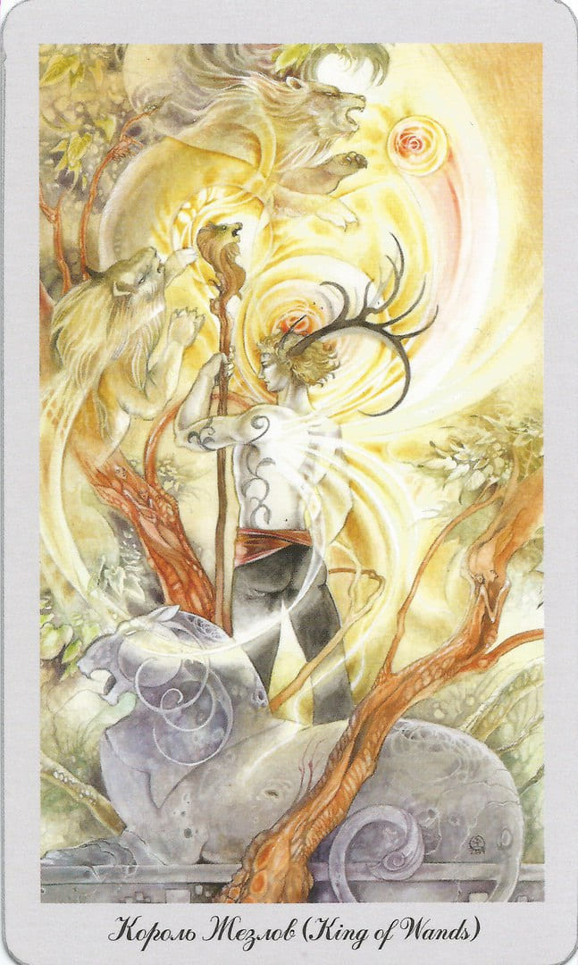 Rey de Bastos — Shadowscapes Tarot