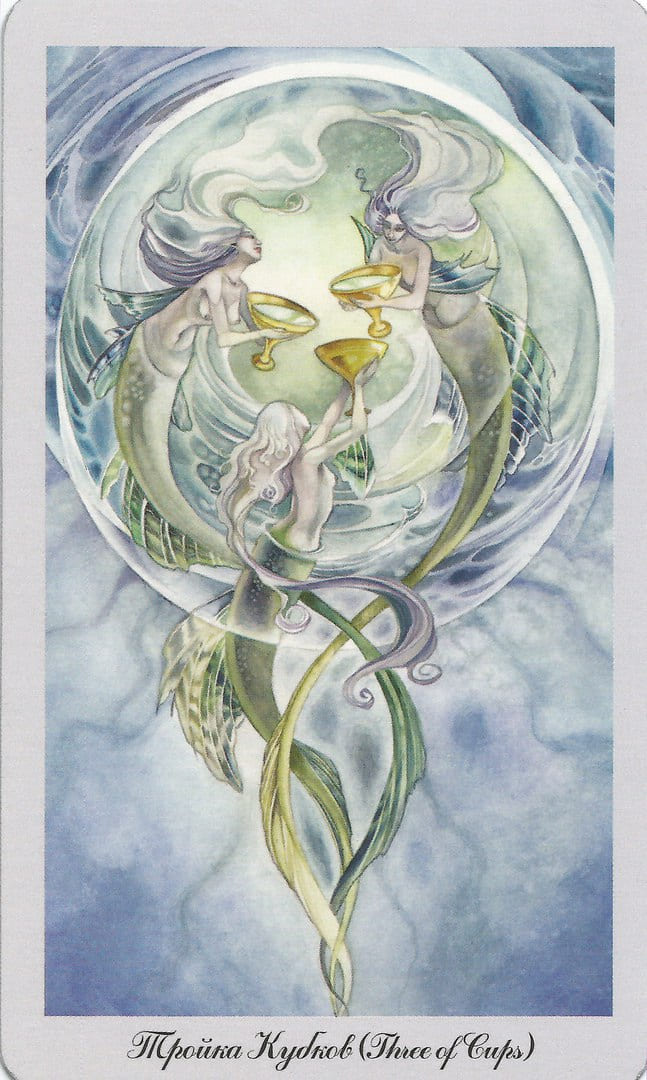 Tres de Copas — Shadowscapes Tarot
