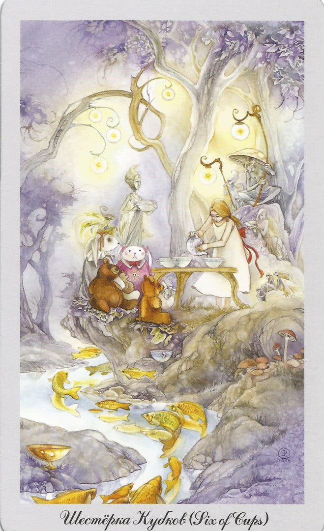 Seis de Copas — Shadowscapes Tarot