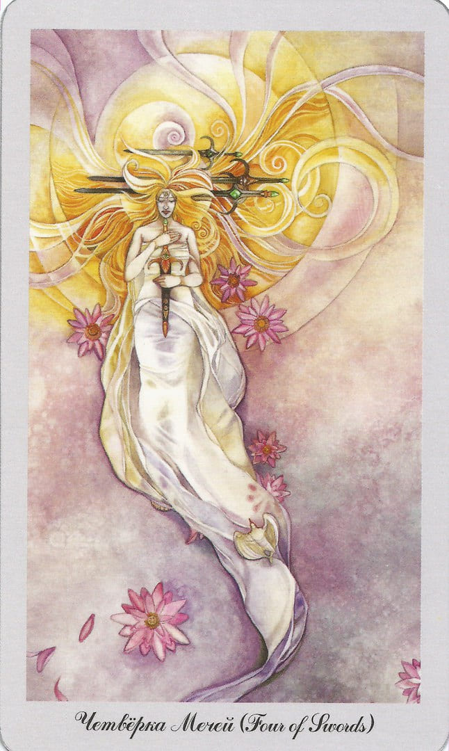 Cuatro de Espadas — Shadowscapes Tarot