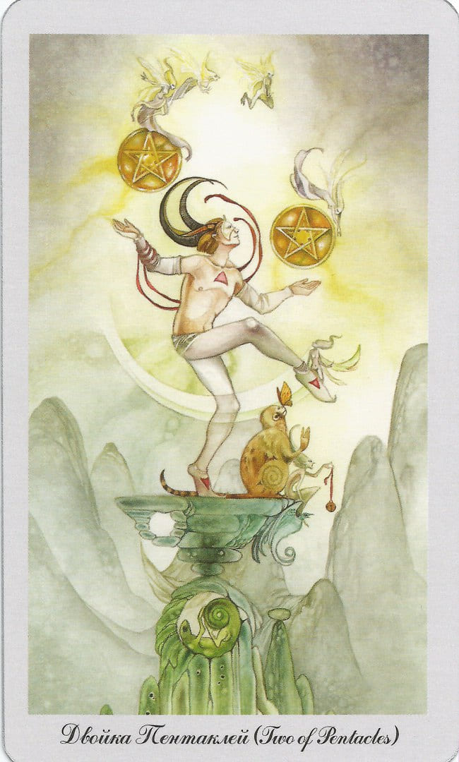 Dos de Oros — Shadowscapes Tarot