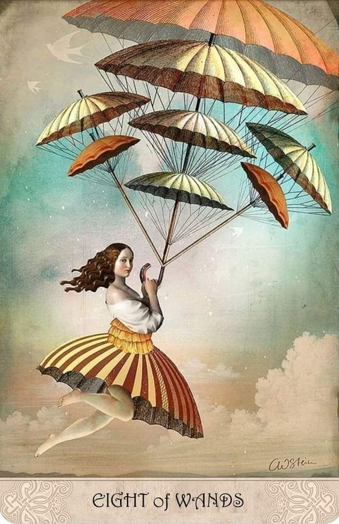 Eight of Wands — Tarot of Mystical Moments