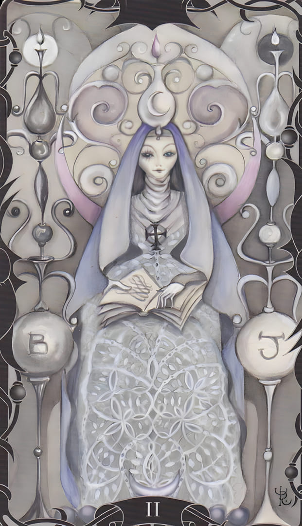 The High Priestess — Tarot of the Enchanted Garden