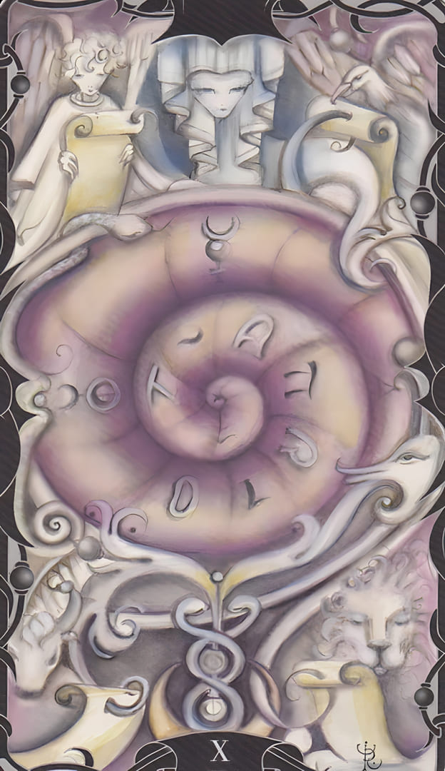 Wheel of Fortune — Tarot of the Enchanted Garden