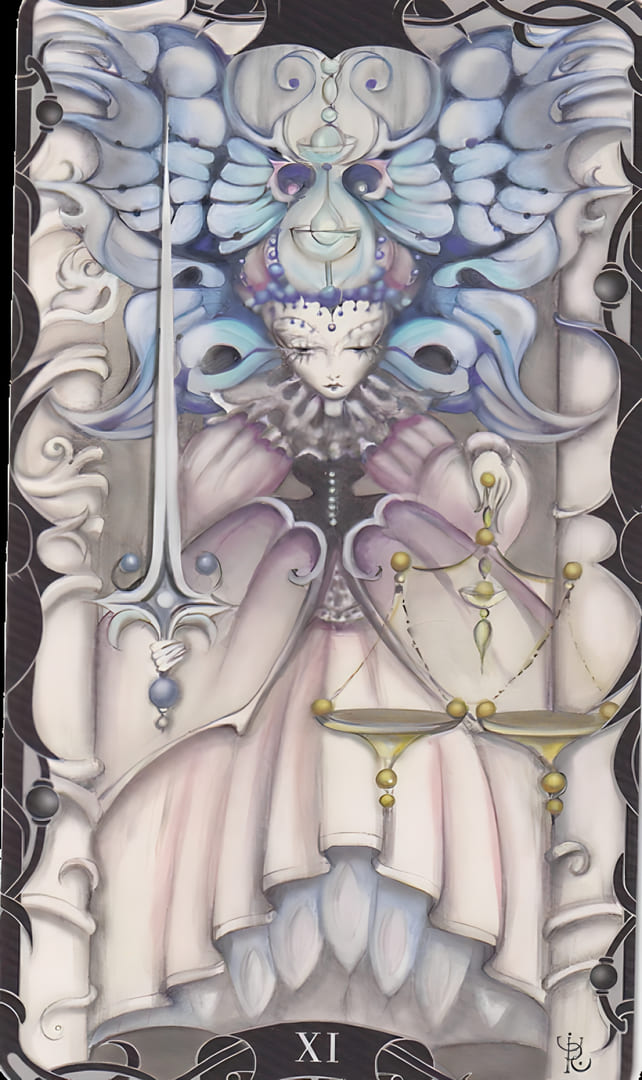 Justice — Tarot of the Enchanted Garden