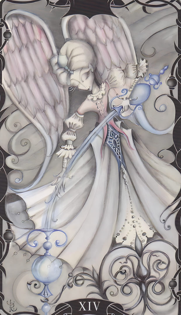 Temperance — Tarot of the Enchanted Garden