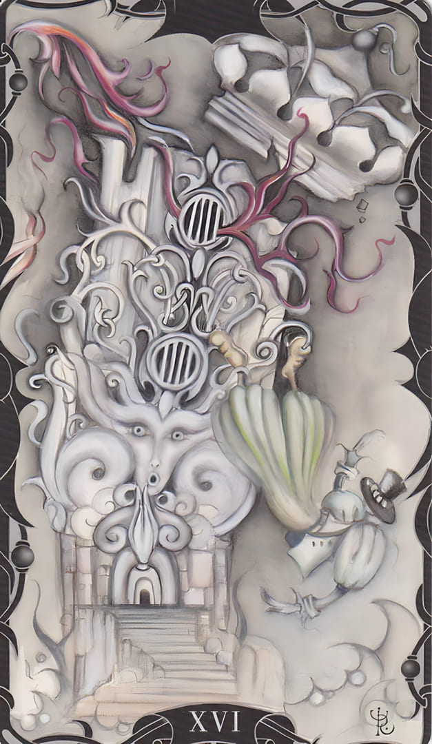 The Tower — Tarot of the Enchanted Garden
