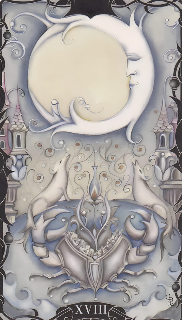 The Moon — Tarot of the Enchanted Garden