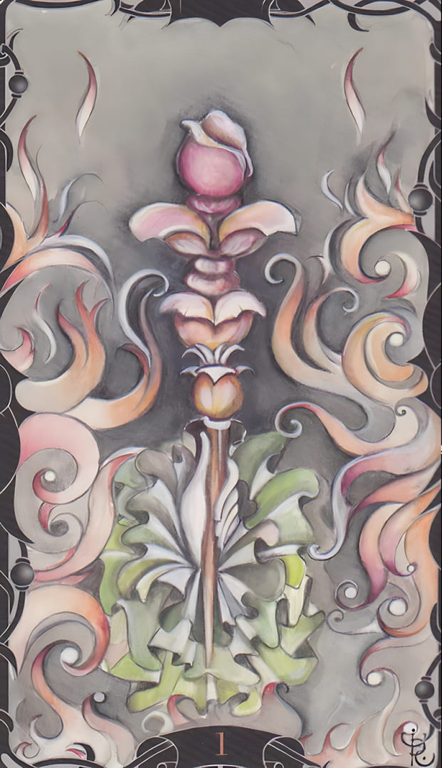 Ace of Wands — Tarot of the Enchanted Garden