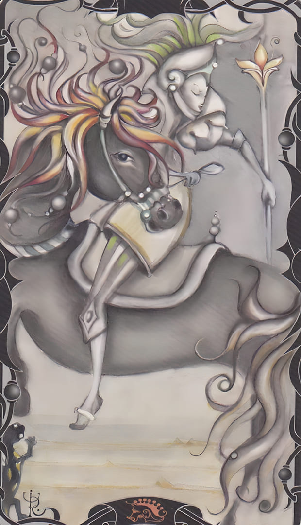 Knight of Wands — Tarot of the Enchanted Garden