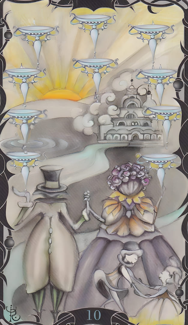 Ten of Cups — Tarot of the Enchanted Garden