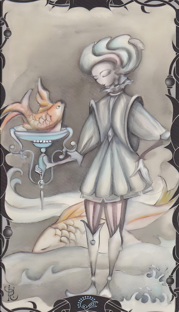 Page of Cups — Tarot of the Enchanted Garden
