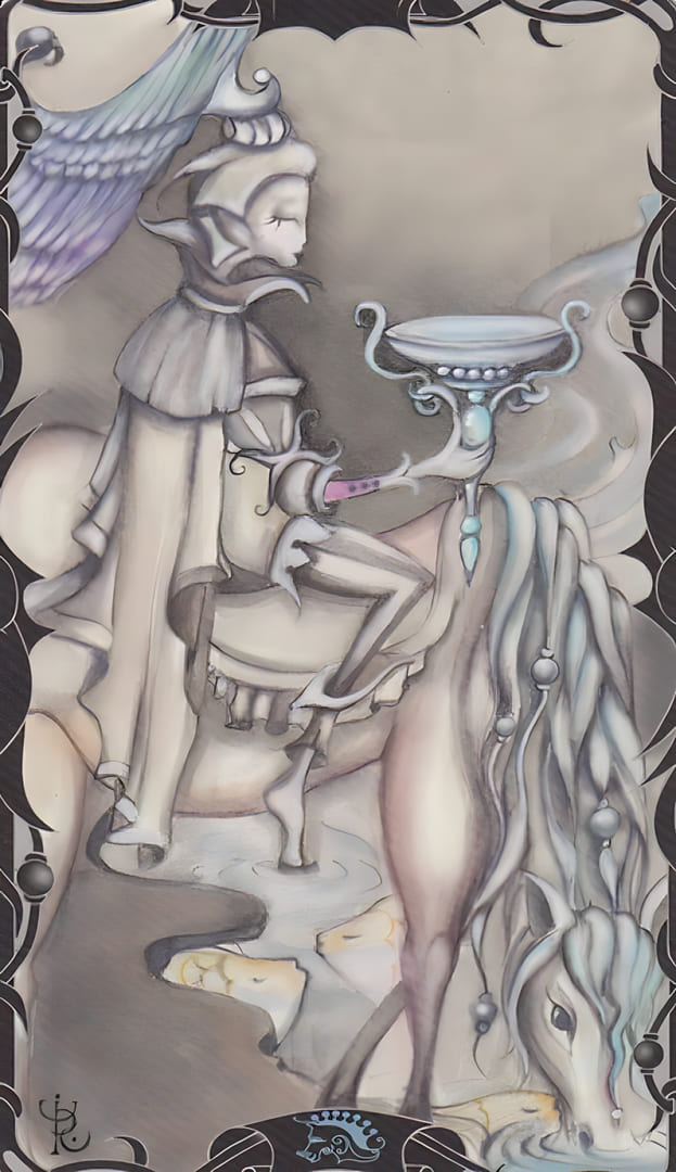 Knight of Cups — Tarot of the Enchanted Garden