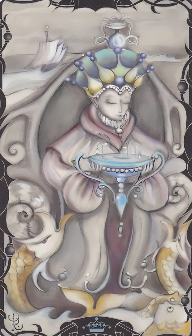 King of Cups — Tarot of the Enchanted Garden