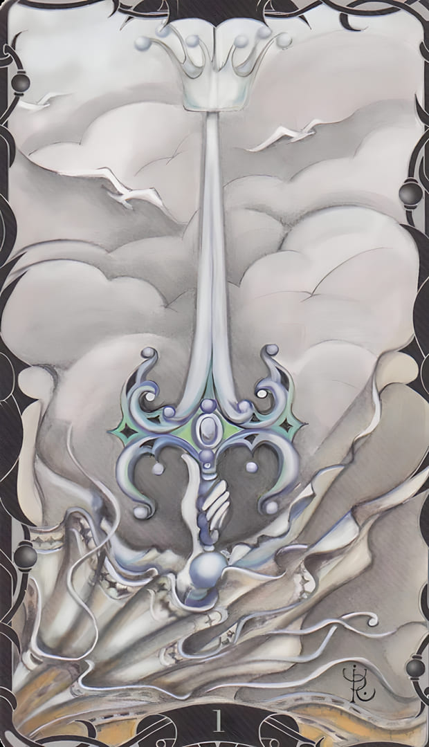Ace of Swords — Tarot of the Enchanted Garden