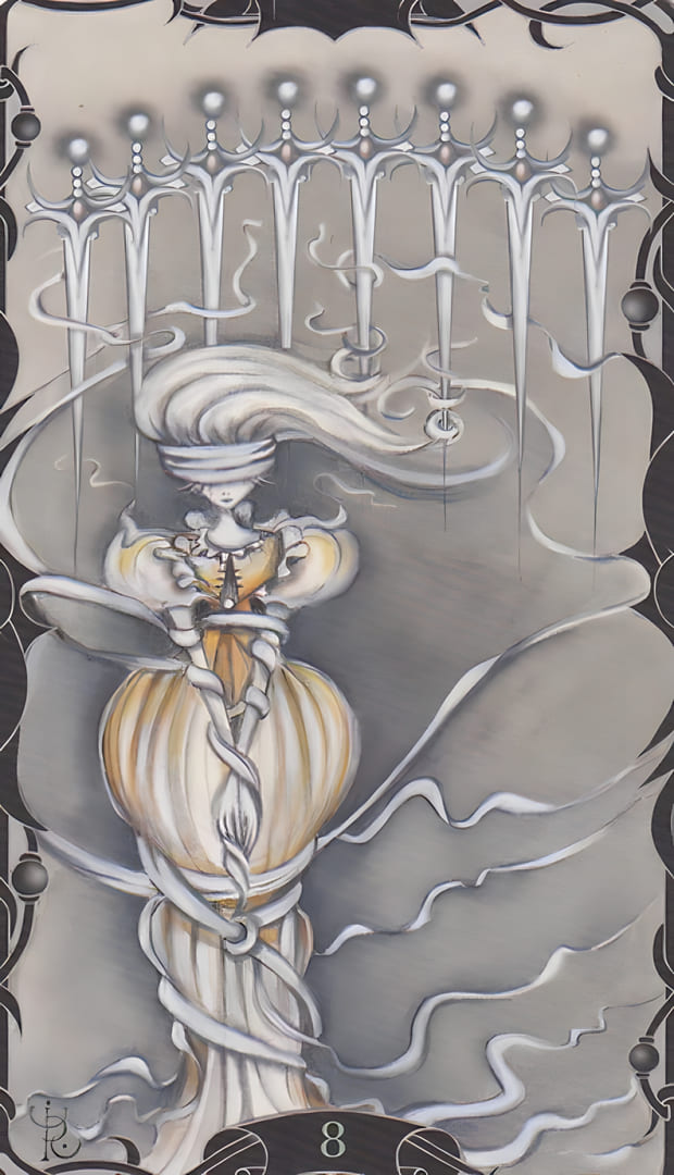 Eight of Swords — Tarot of the Enchanted Garden