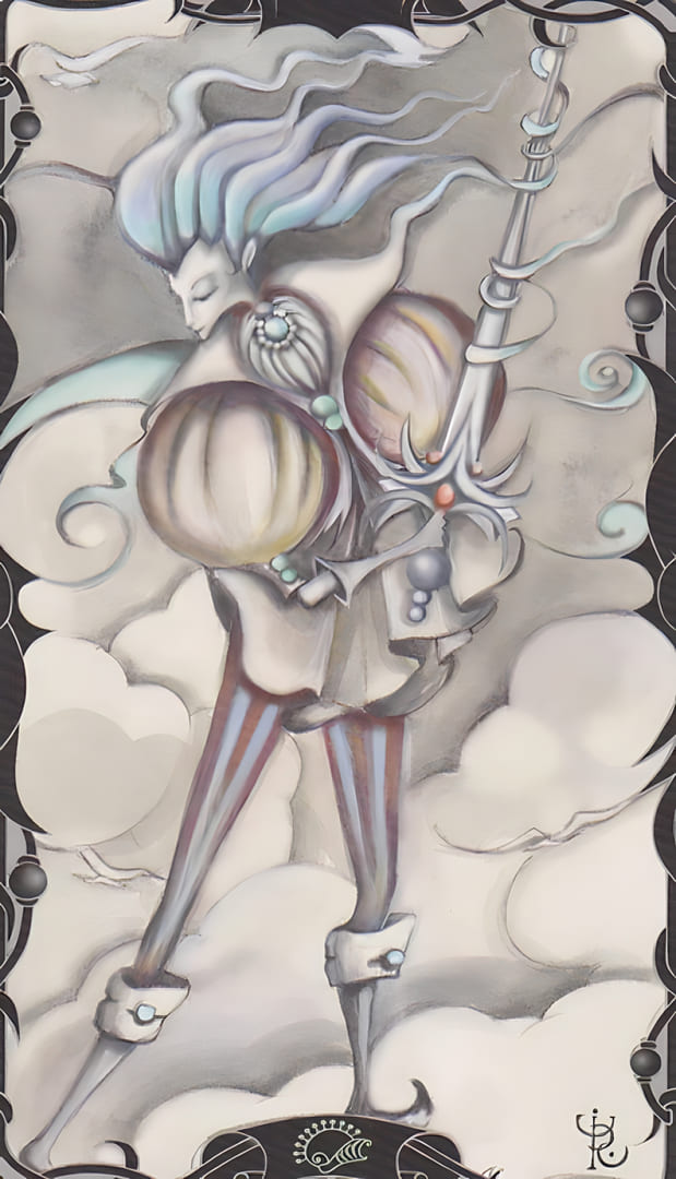 Page of Swords — Tarot of the Enchanted Garden