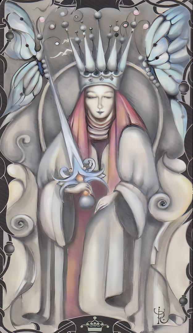 King of Swords — Tarot of the Enchanted Garden