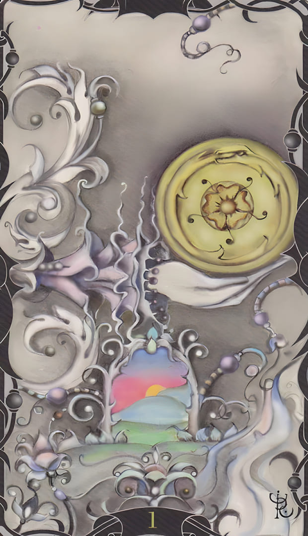 Ace of Pentacles — Tarot of the Enchanted Garden