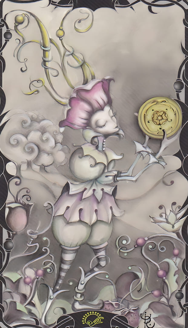 Page of Pentacles — Tarot of the Enchanted Garden