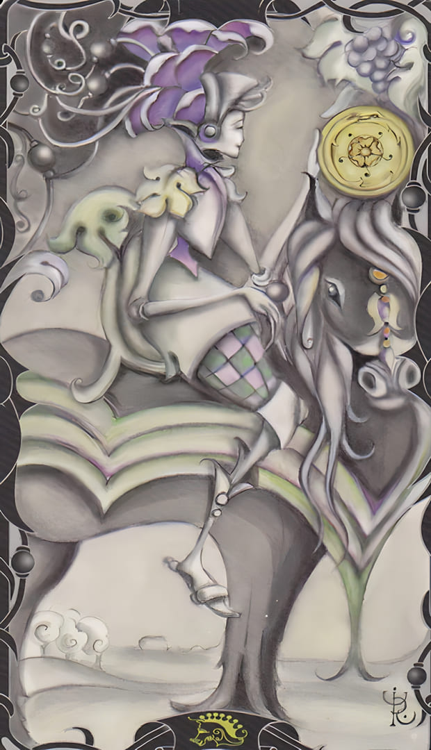 Knight of Pentacles — Tarot of the Enchanted Garden
