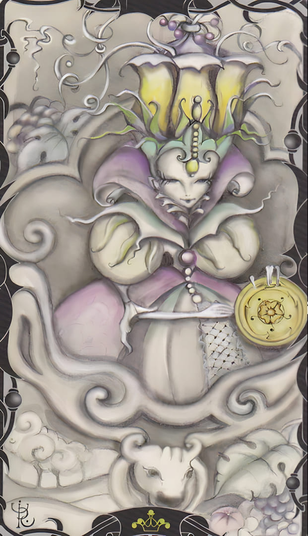 Queen of Pentacles — Tarot of the Enchanted Garden