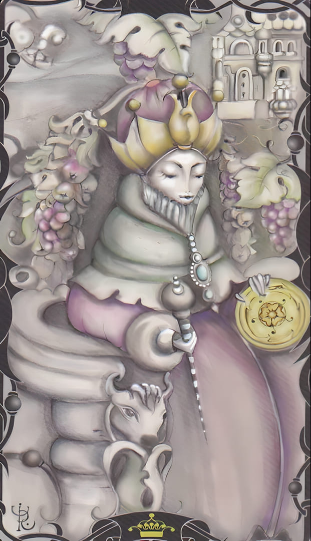 King of Pentacles — Tarot of the Enchanted Garden