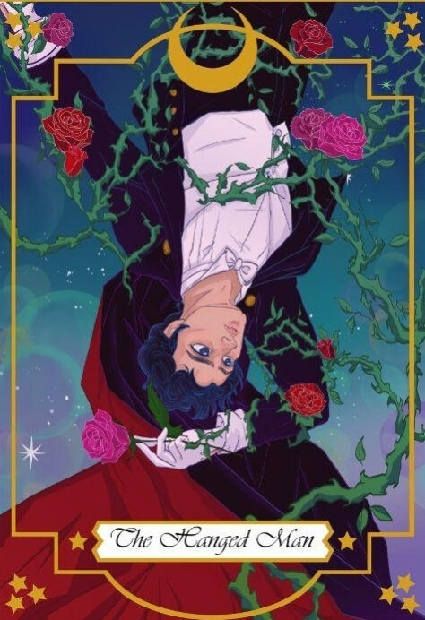 The Hanged Man — Moonlight Senshi Tarot