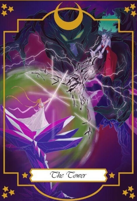 The Tower — Moonlight Senshi Tarot