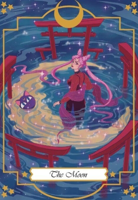 The Moon — Moonlight Senshi Tarot