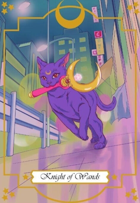 Knight of Wands — Moonlight Senshi Tarot
