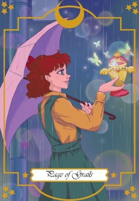 Page of Cups — Moonlight Senshi Tarot