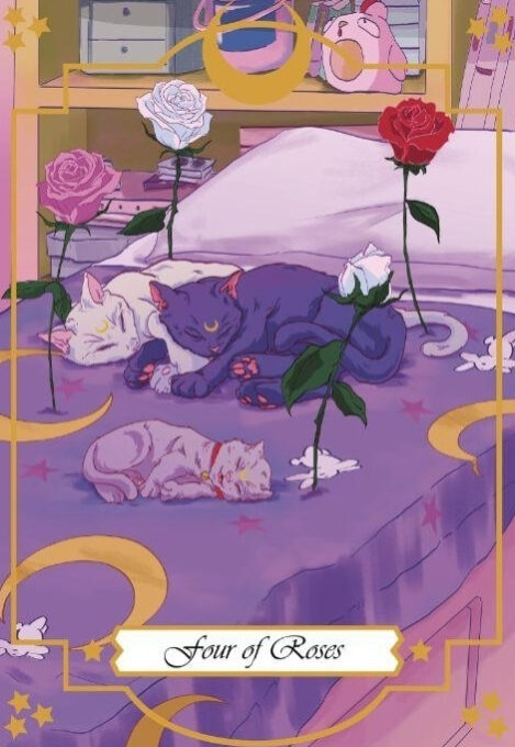 Four of Swords — Moonlight Senshi Tarot