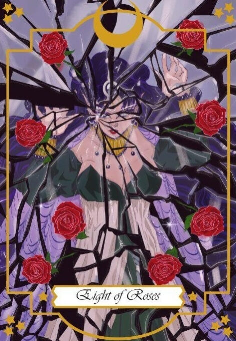 Eight of Swords — Moonlight Senshi Tarot