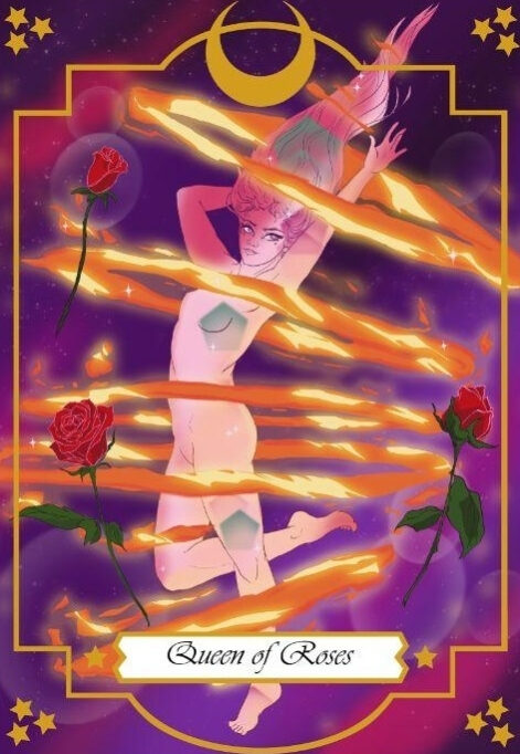 Queen of Swords — Moonlight Senshi Tarot