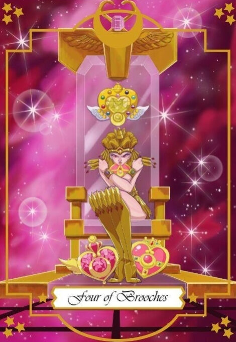 Four of Pentacles — Moonlight Senshi Tarot