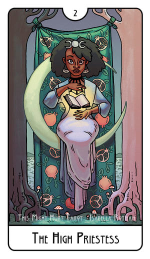 The High Priestess — This Might Hurt Tarot