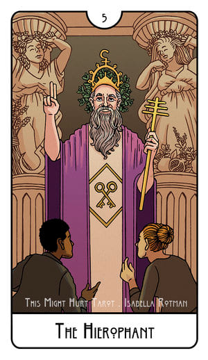 The Hierophant — This Might Hurt Tarot