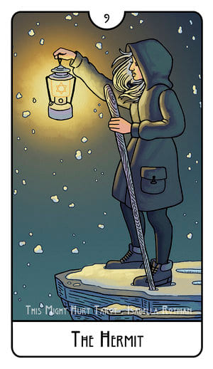 The Hermit — This Might Hurt Tarot