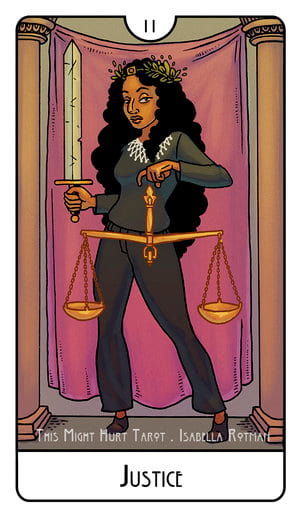 Justice — This Might Hurt Tarot