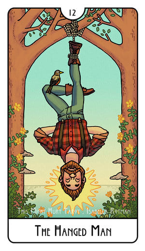 The Hanged Man — This Might Hurt Tarot
