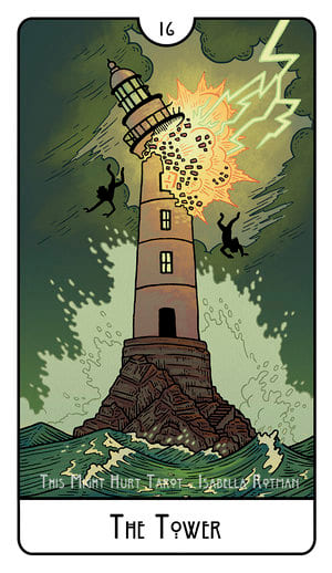 The Tower — This Might Hurt Tarot