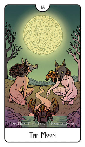 The Moon — This Might Hurt Tarot